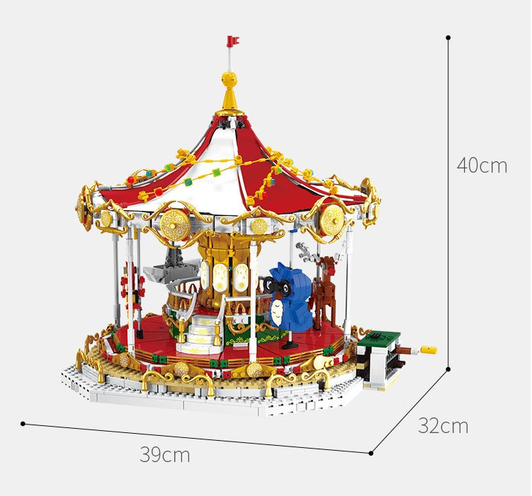 Lego carousel dimensions deals